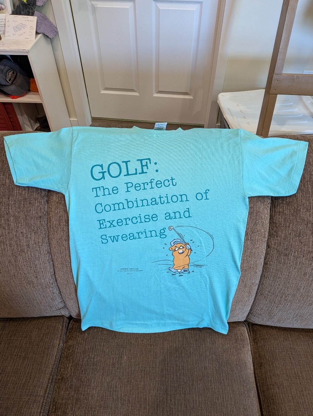 Vintage Golf Graphic T-shirt (Men's Medium)